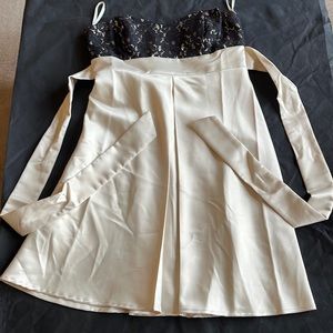 Charlotte Russe cocktail lace strapless dress